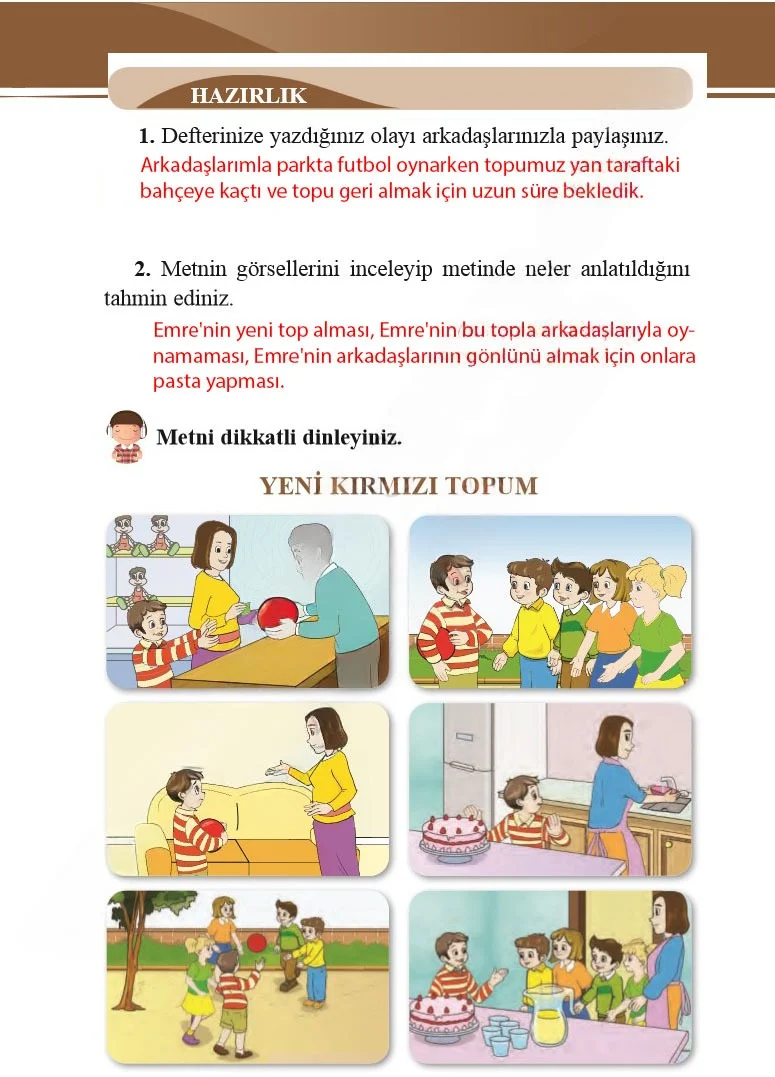 2. Sınıf Türkçe Ders Kitabı Cevapları Bilim ve Kültür Yayınları Sayfa 269 Çözüm Görseli