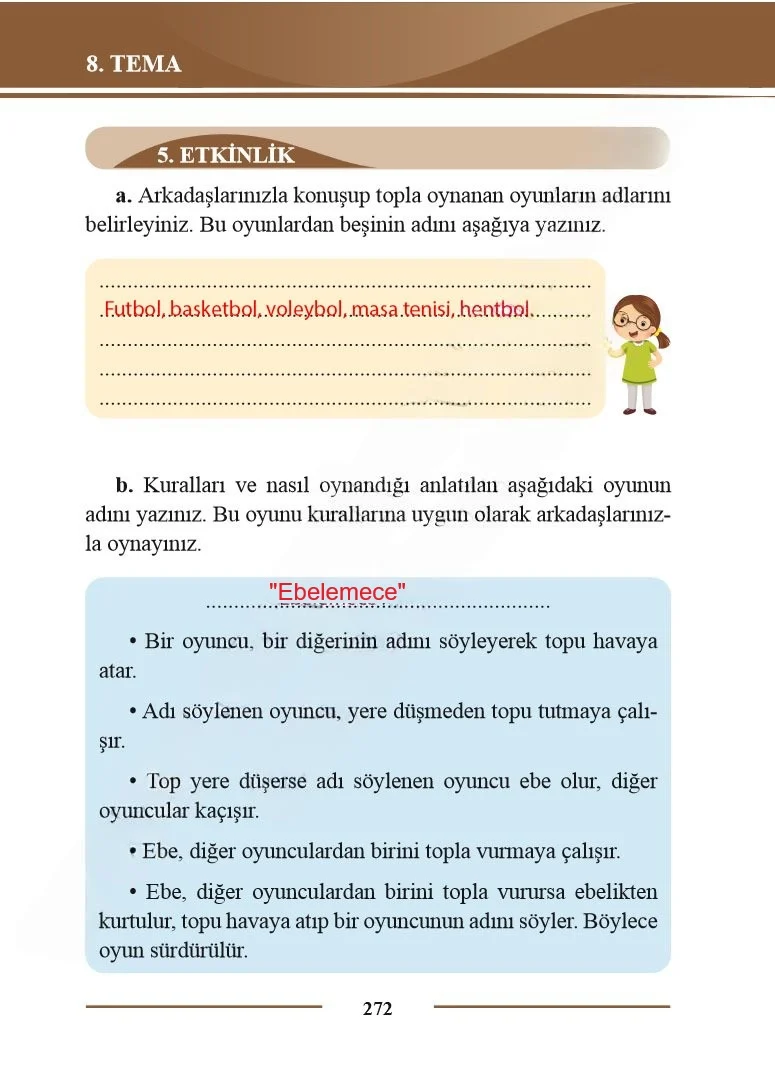 2. Sınıf Türkçe Ders Kitabı Cevapları Bilim ve Kültür Yayınları Sayfa 272 Çözüm Görseli