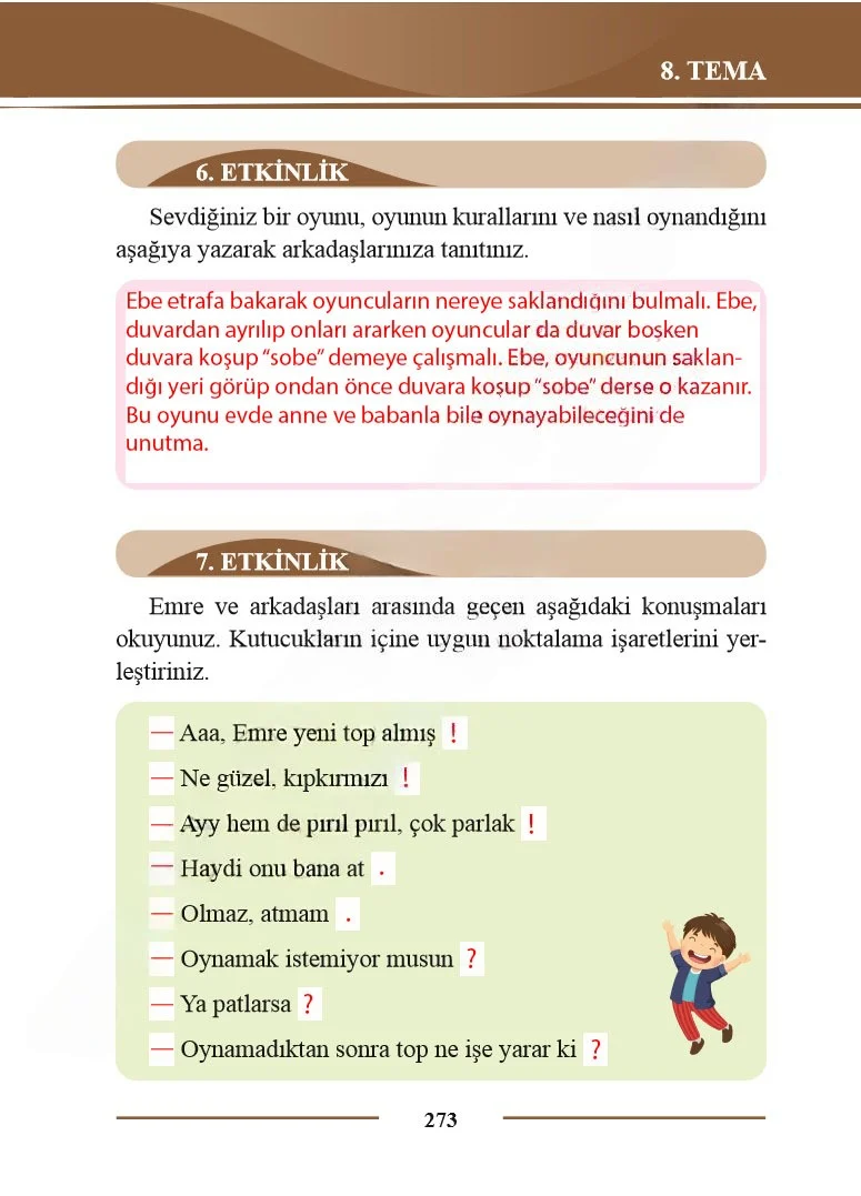 2. Sınıf Türkçe Ders Kitabı Cevapları Bilim ve Kültür Yayınları Sayfa 273 Çözüm Görseli