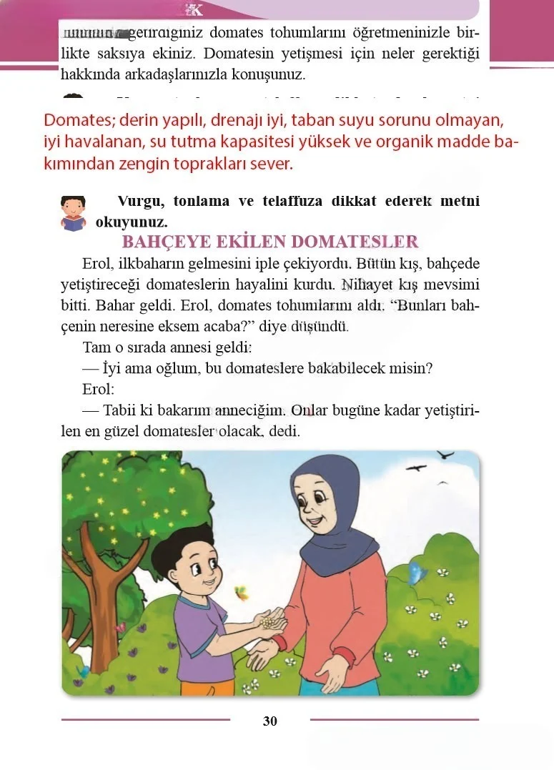 2. Sınıf Türkçe Ders Kitabı Cevapları Bilim ve Kültür Yayınları Sayfa 30 Çözüm Görseli