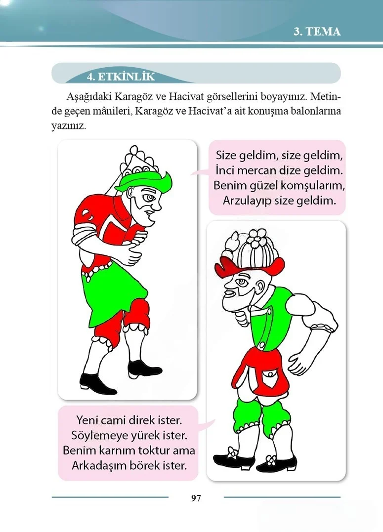 2. Sınıf Türkçe Ders Kitabı Cevapları Bilim ve Kültür Yayınları Sayfa 97 Çözüm Görseli