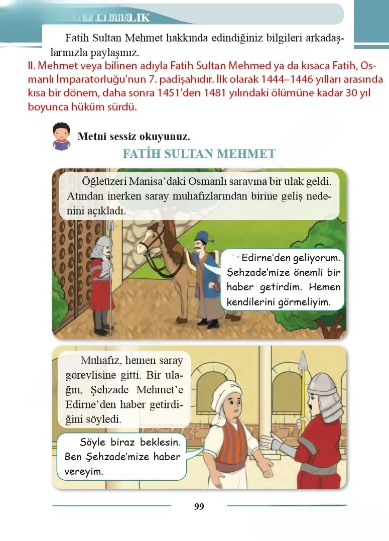 2. Sınıf Türkçe Ders Kitabı Cevapları Bilim ve Kültür Yayınları Sayfa 99 Çözüm Görseli