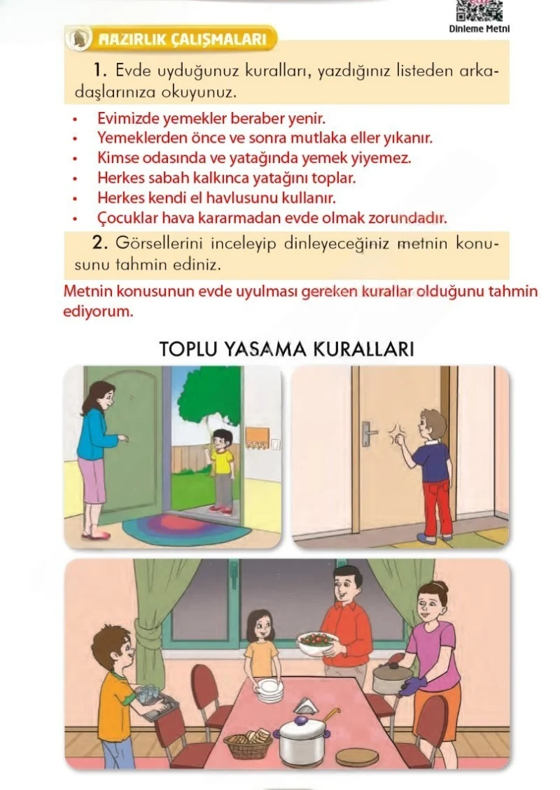 2. Sınıf Türkçe Ders Kitabı Cevapları İlke Yayınları Sayfa 153 Çözüm Görseli
