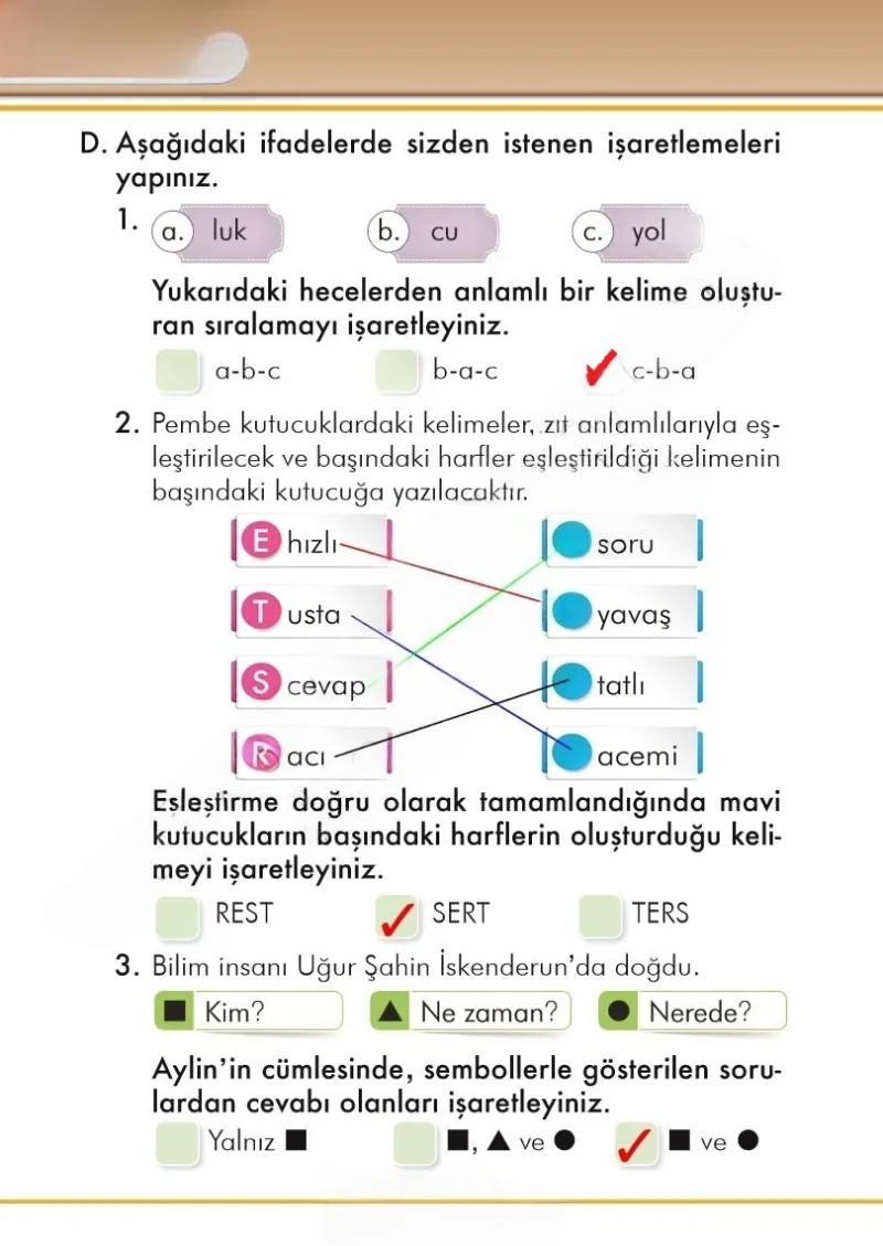 2. Sınıf Türkçe Ders Kitabı Cevapları İlke Yayınları Sayfa 162 Çözüm Görseli