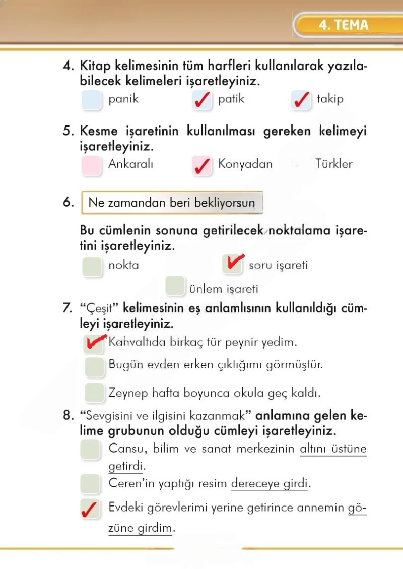 2. Sınıf Türkçe Ders Kitabı Cevapları İlke Yayınları Sayfa 163 Çözüm Görseli