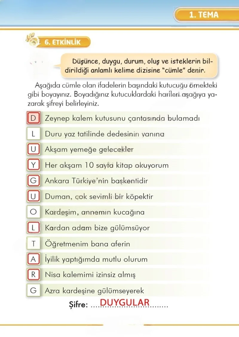 2. Sınıf Türkçe Ders Kitabı Cevapları İlke Yayınları Sayfa 17 Çözüm Görseli