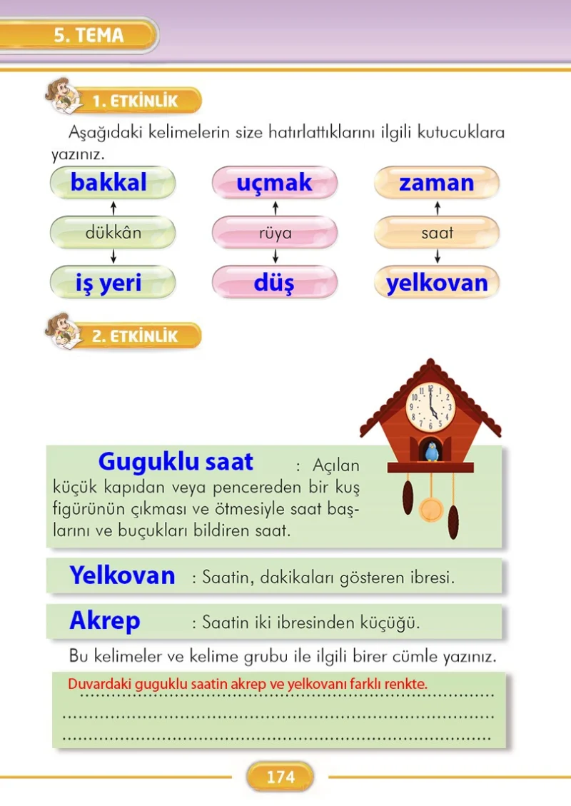 2. Sınıf Türkçe Ders Kitabı Cevapları İlke Yayınları Sayfa 174 Çözüm Görseli