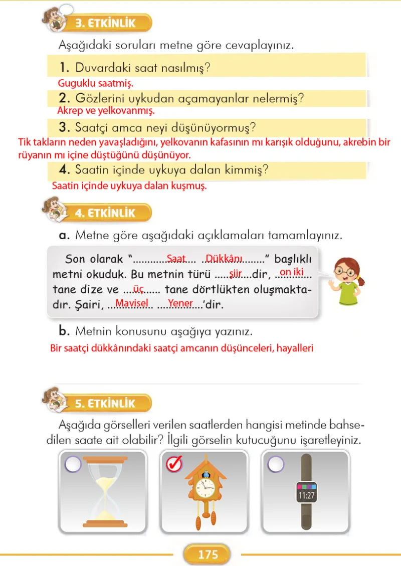 2. Sınıf Türkçe Ders Kitabı Cevapları İlke Yayınları Sayfa 175 Çözüm Görseli