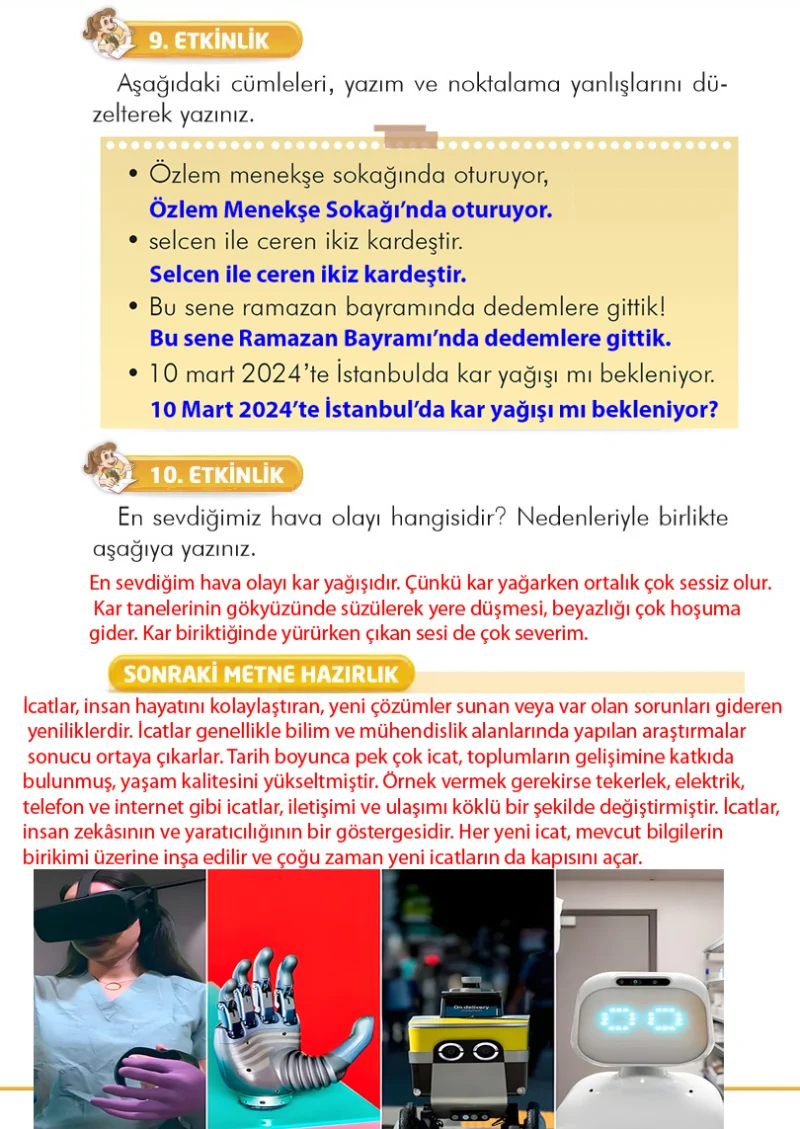 2. Sınıf Türkçe Ders Kitabı Cevapları İlke Yayınları Sayfa 185 Çözüm Görseli