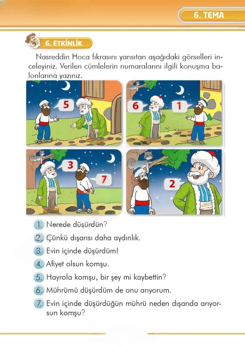 2. Sınıf Türkçe Ders Kitabı Cevapları İlke Yayınları Sayfa 205 Çözüm Görseli
