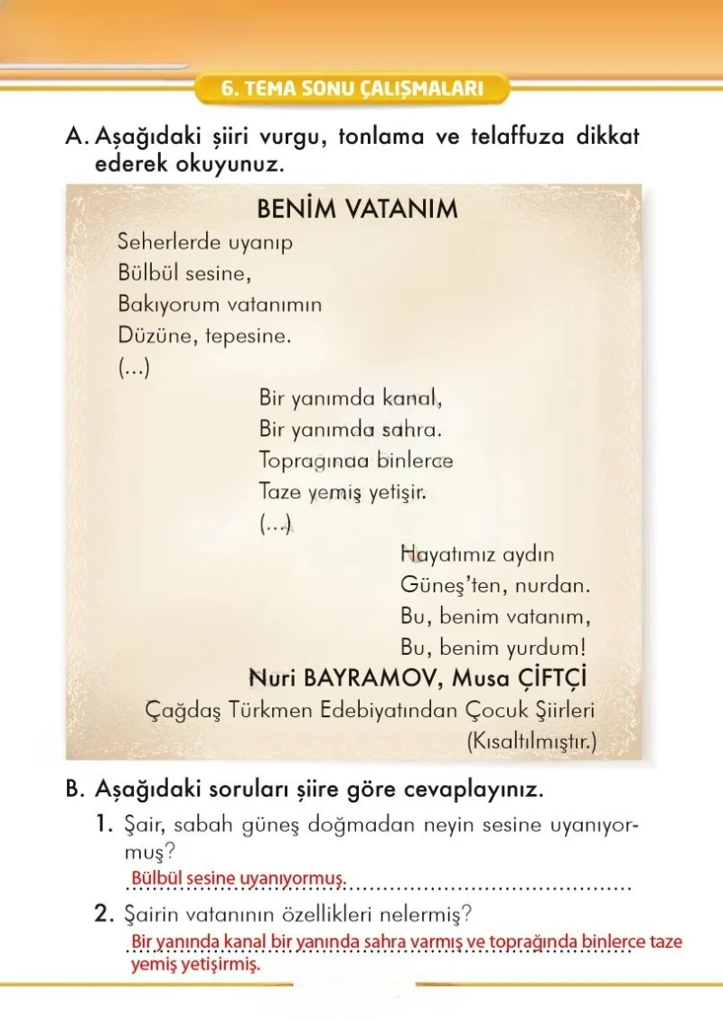 2. Sınıf Türkçe Ders Kitabı Cevapları İlke Yayınları Sayfa 232 Çözüm Görseli