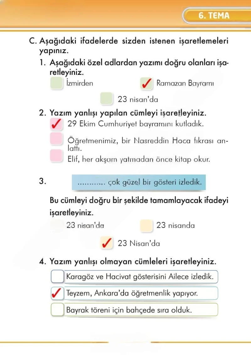 2. Sınıf Türkçe Ders Kitabı Cevapları İlke Yayınları Sayfa 233 Çözüm Görseli