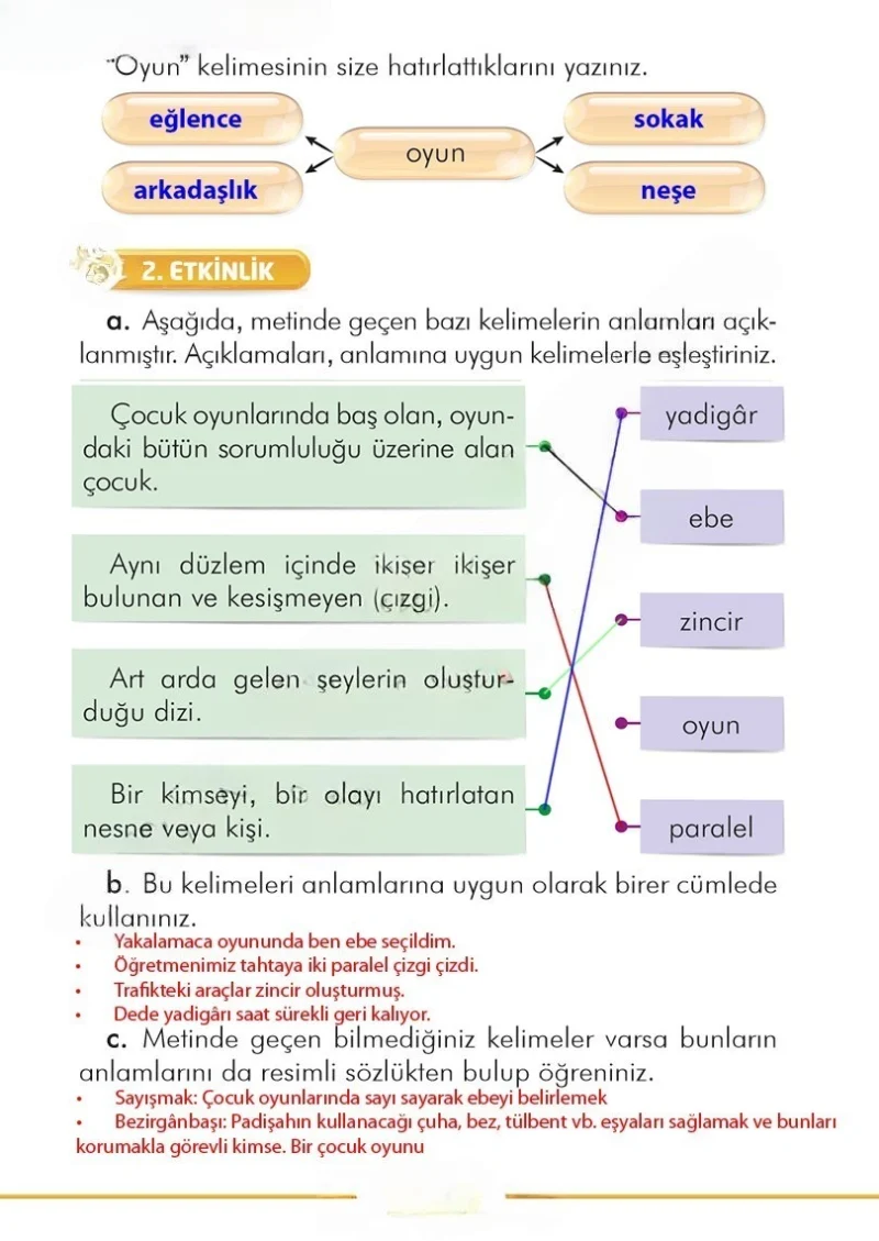 2. Sınıf Türkçe Ders Kitabı Cevapları İlke Yayınları Sayfa 240 Çözüm Görseli