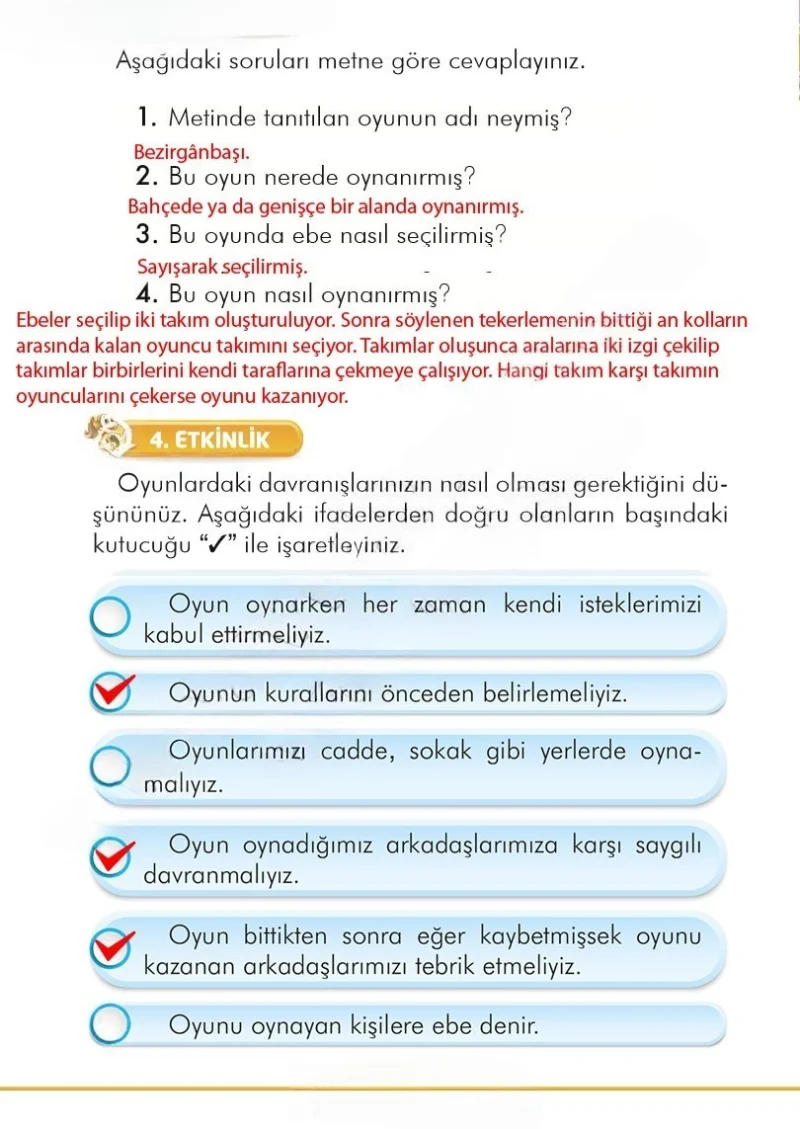 2. Sınıf Türkçe Ders Kitabı Cevapları İlke Yayınları Sayfa 241 Çözüm Görseli