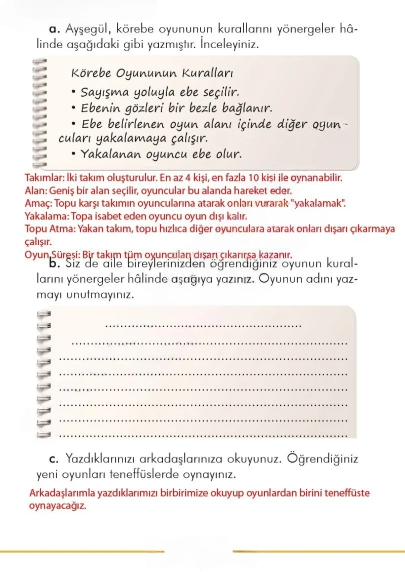 2. Sınıf Türkçe Ders Kitabı Cevapları İlke Yayınları Sayfa 244 Çözüm Görseli