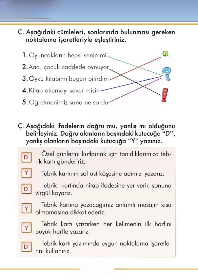 2. Sınıf Türkçe Ders Kitabı Cevapları İlke Yayınları Sayfa 308 Çözüm Görseli