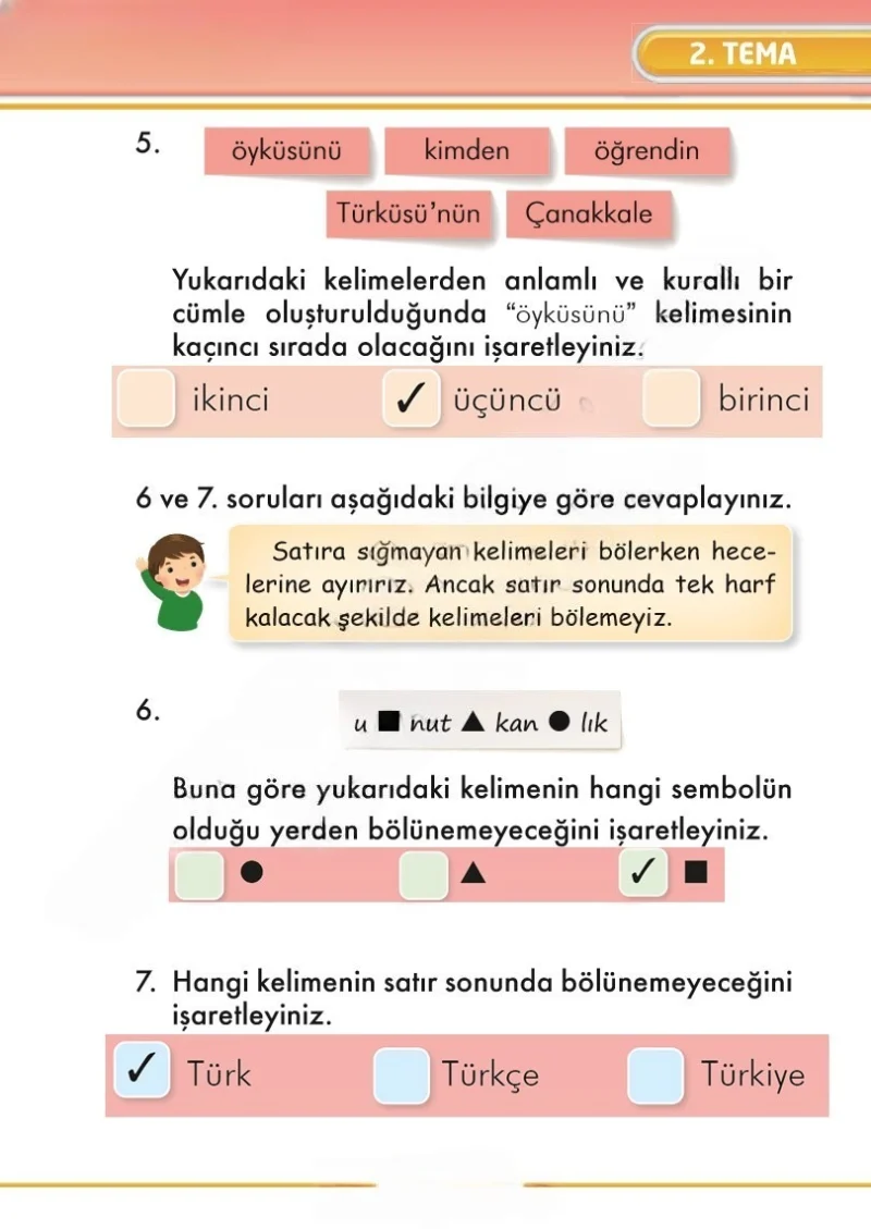 2. Sınıf Türkçe Ders Kitabı Cevapları İlke Yayınları Sayfa 87 Çözüm Görseli