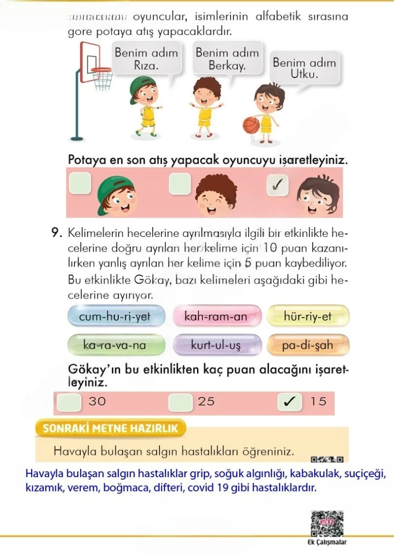 2. Sınıf Türkçe Ders Kitabı Cevapları İlke Yayınları Sayfa 88 Çözüm Görseli