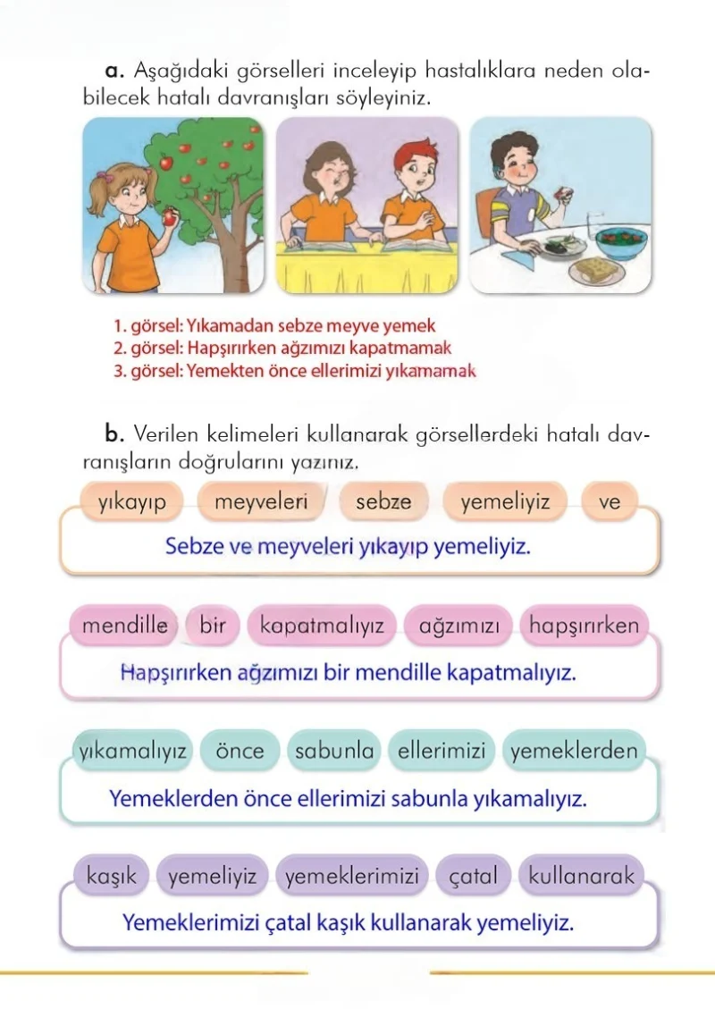 2. Sınıf Türkçe Ders Kitabı Cevapları İlke Yayınları Sayfa 95 Çözüm Görseli