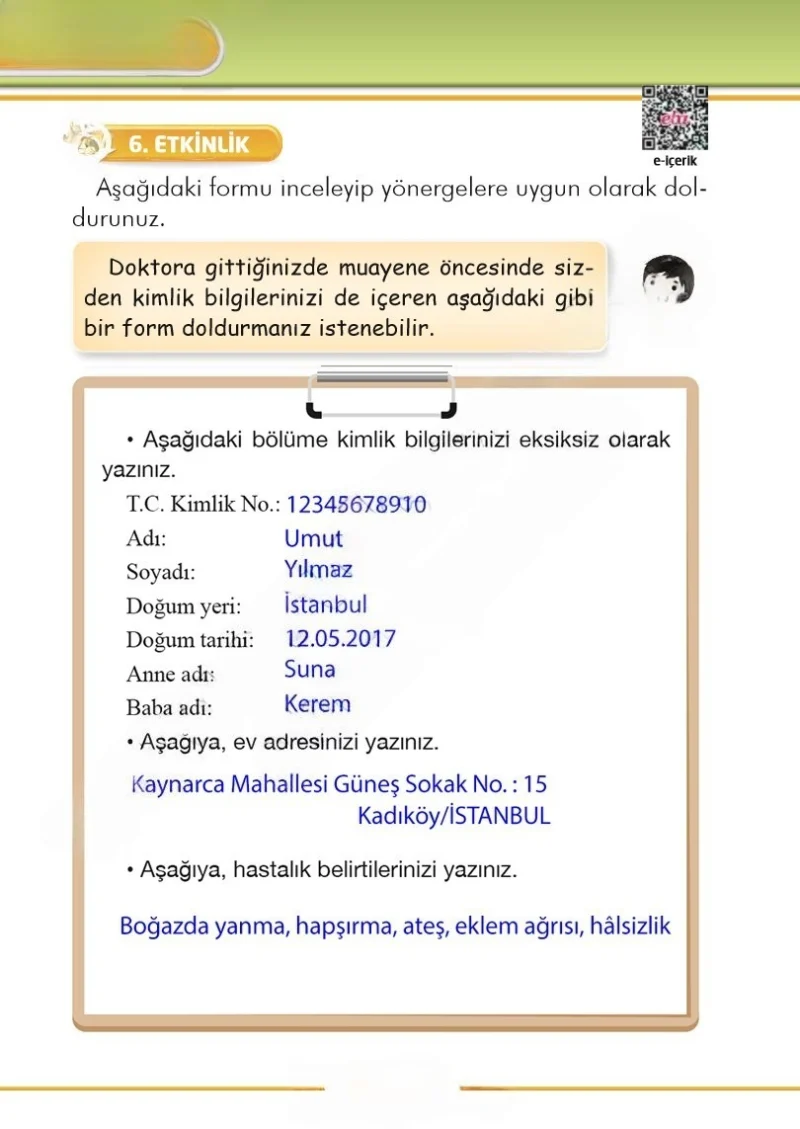 2. Sınıf Türkçe Ders Kitabı Cevapları İlke Yayınları Sayfa 96 Çözüm Görseli