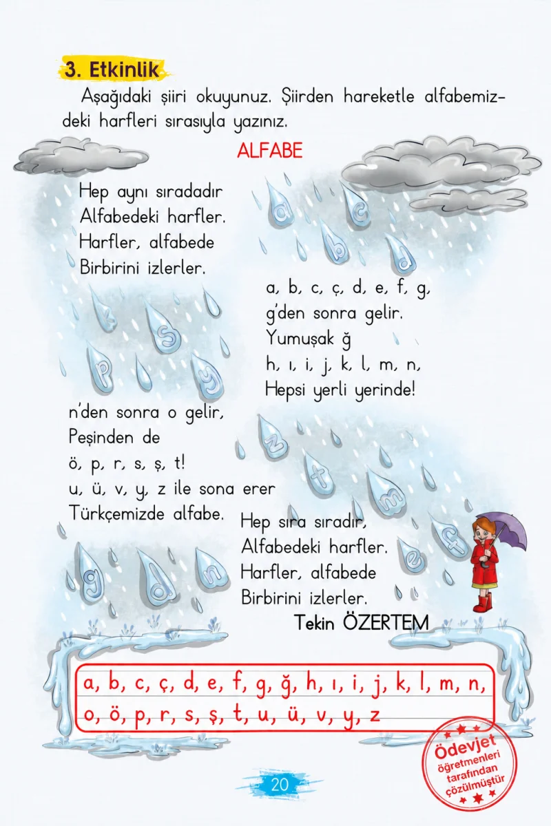 2. Sınıf Türkçe Ders Kitabı Cevapları Koza Yayınları Sayfa 20 Çözüm Görseli