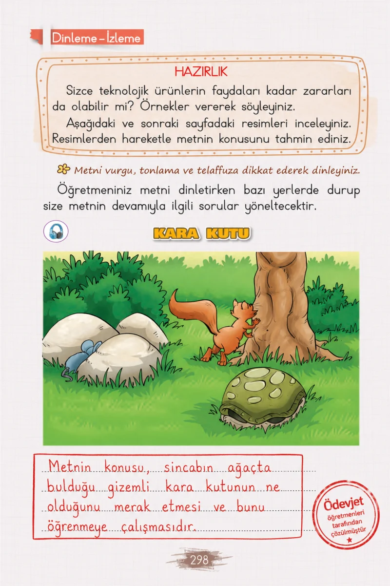 2. Sınıf Türkçe Ders Kitabı Cevapları Koza Yayınları Sayfa 298 Çözüm Görseli