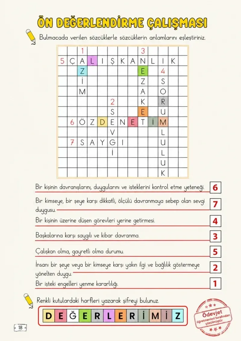 2. Sınıf Türkçe Ders Kitabı Cevapları Meb Yayınları 1. Kitap Sayfa 18 Çözüm Görseli