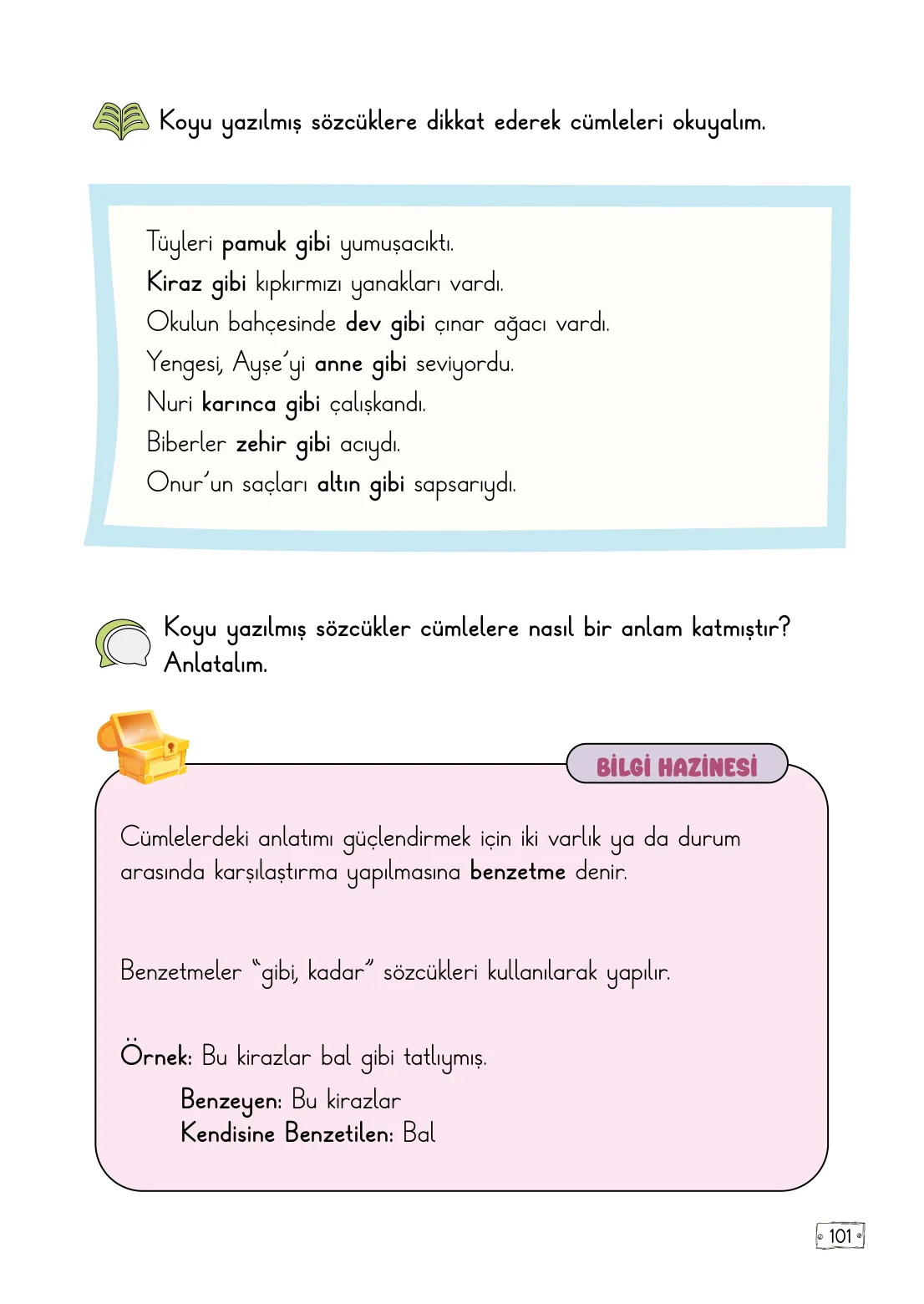 2. Sınıf Türkçe Ders Kitabı Cevapları Meb Yayınları 1. Kitap Sayfa 101