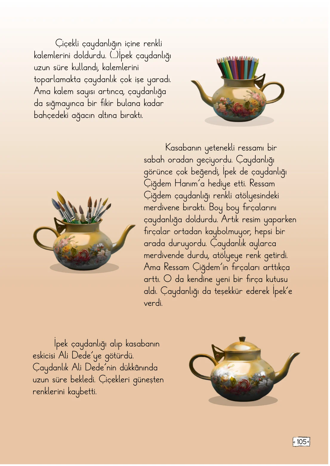2. Sınıf Türkçe Ders Kitabı Cevapları Meb Yayınları 1. Kitap Sayfa 105