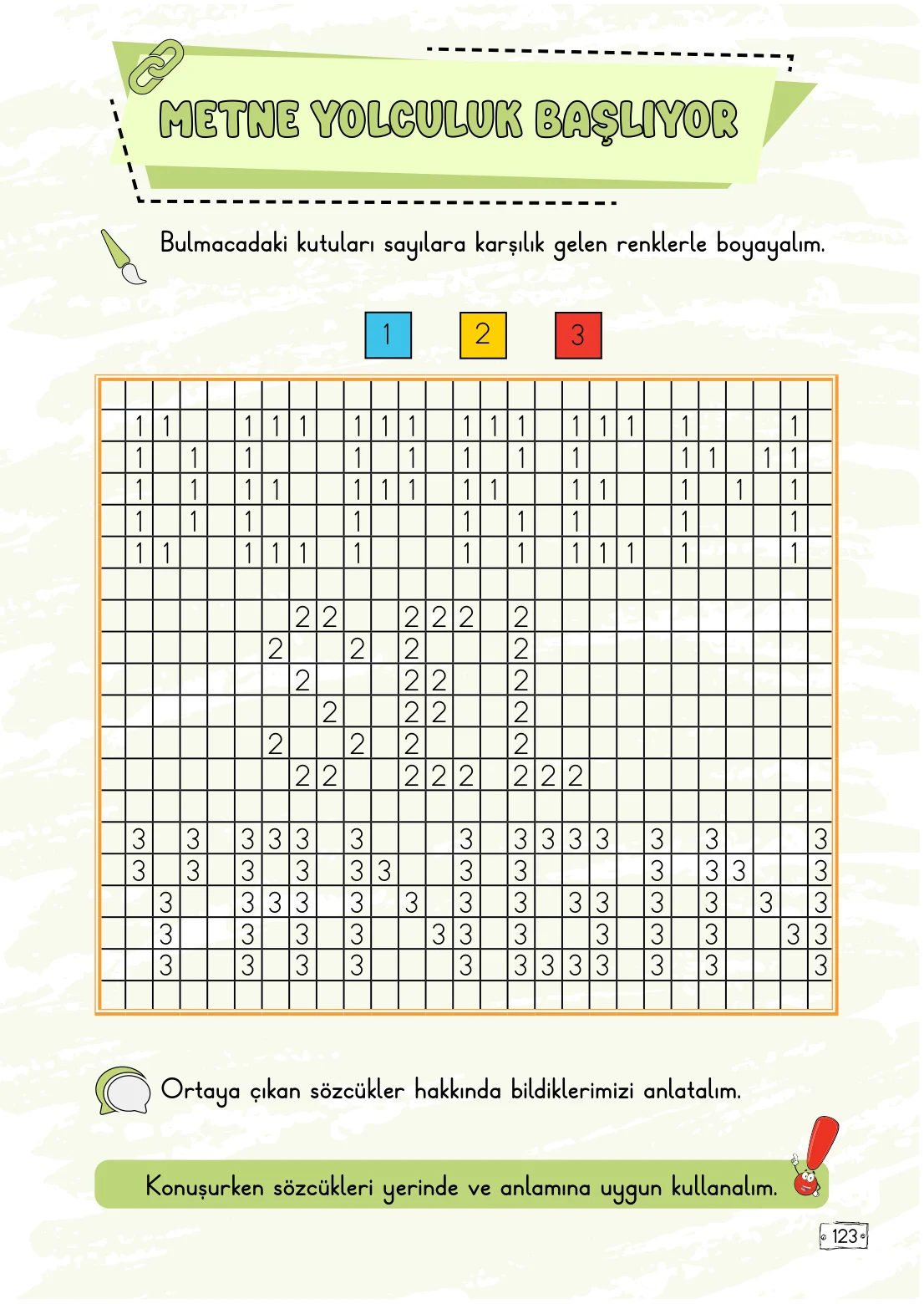 2. Sınıf Türkçe Ders Kitabı Cevapları Meb Yayınları 1. Kitap Sayfa 123
