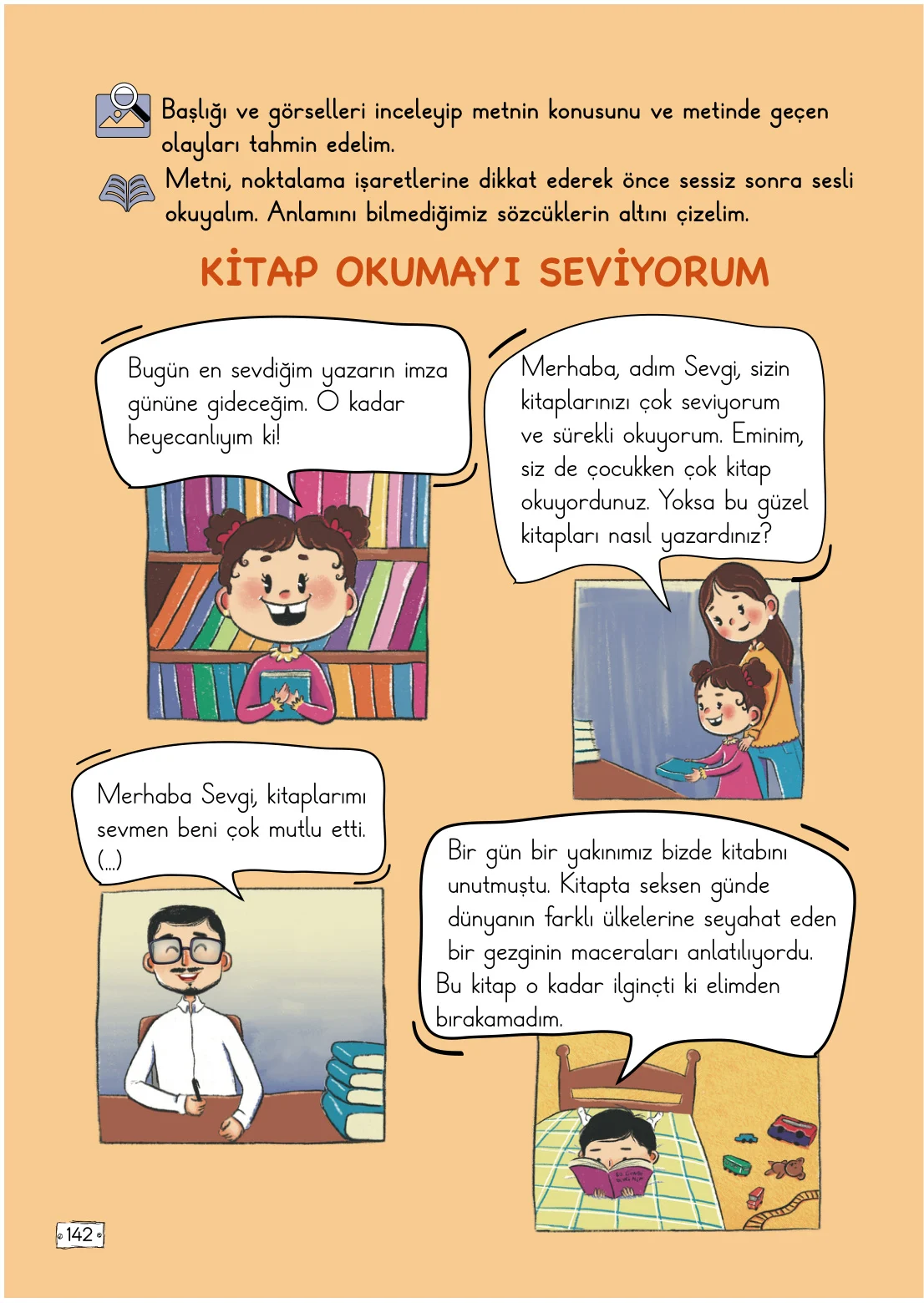 2. Sınıf Türkçe Ders Kitabı Cevapları Meb Yayınları 1. Kitap Sayfa 142