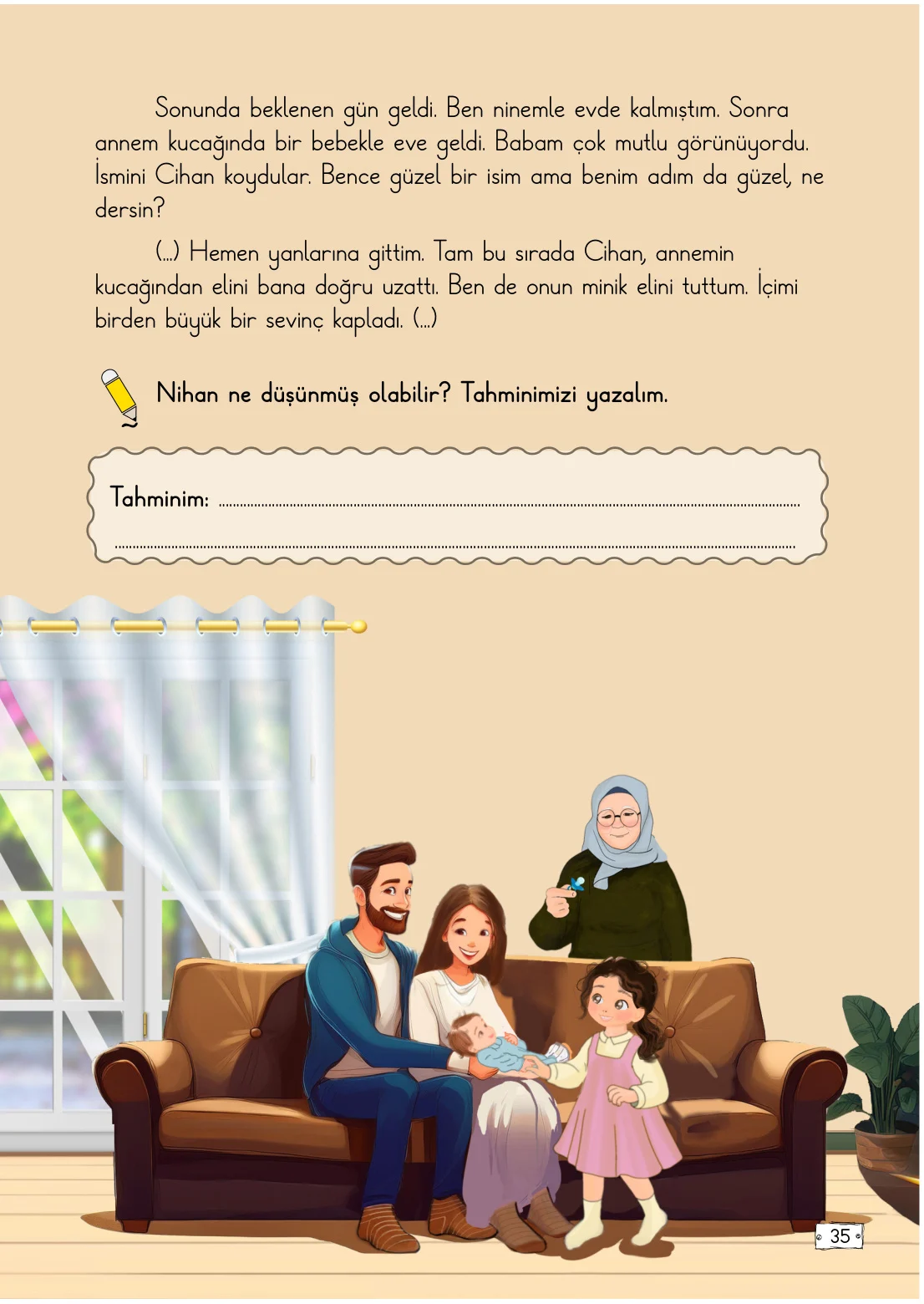 2. Sınıf Türkçe Ders Kitabı Cevapları Meb Yayınları 1. Kitap Sayfa 35