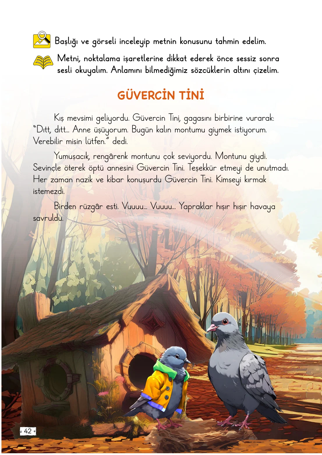2. Sınıf Türkçe Ders Kitabı Cevapları Meb Yayınları 1. Kitap Sayfa 42