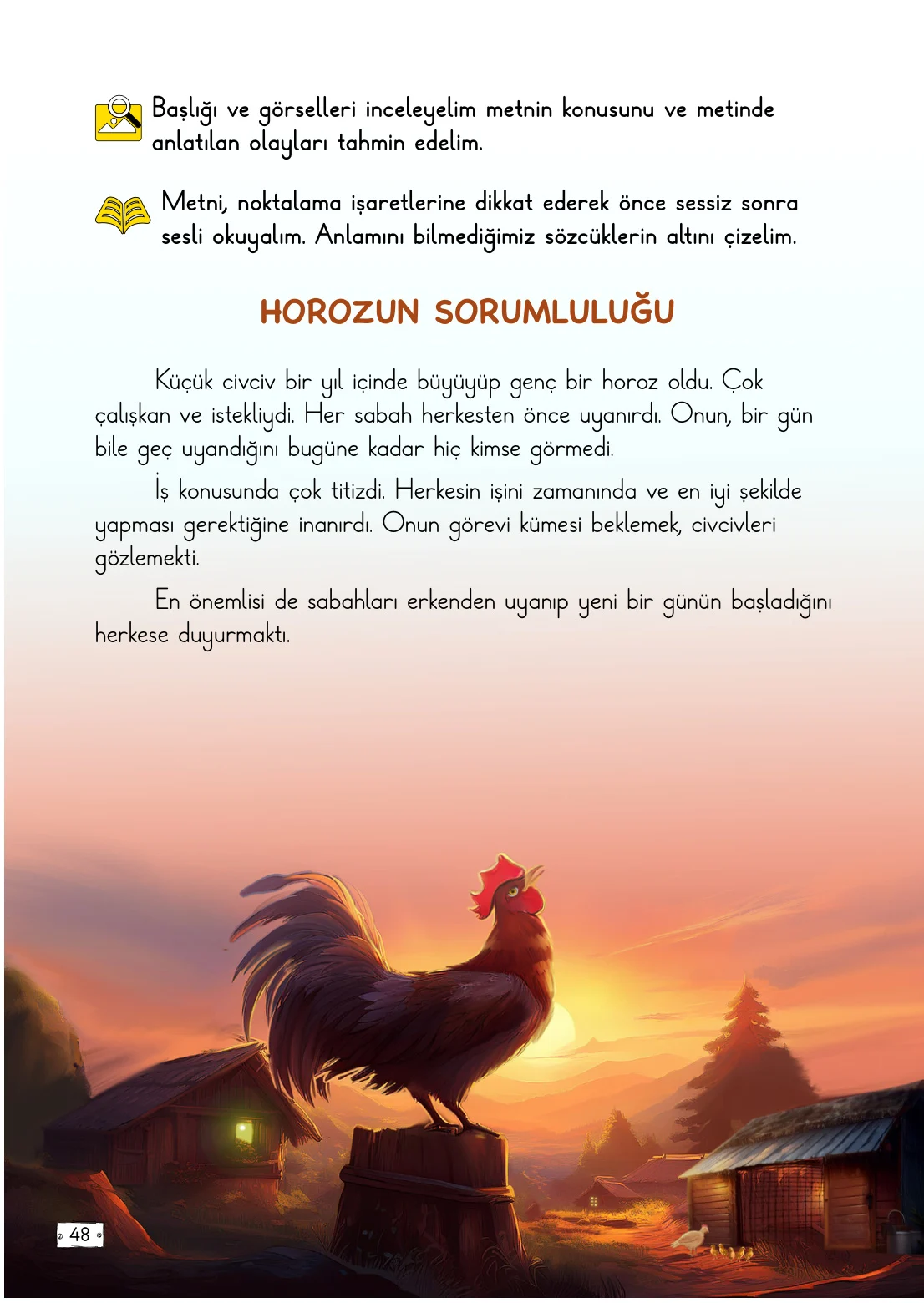 2. Sınıf Türkçe Ders Kitabı Cevapları Meb Yayınları 1. Kitap Sayfa 48