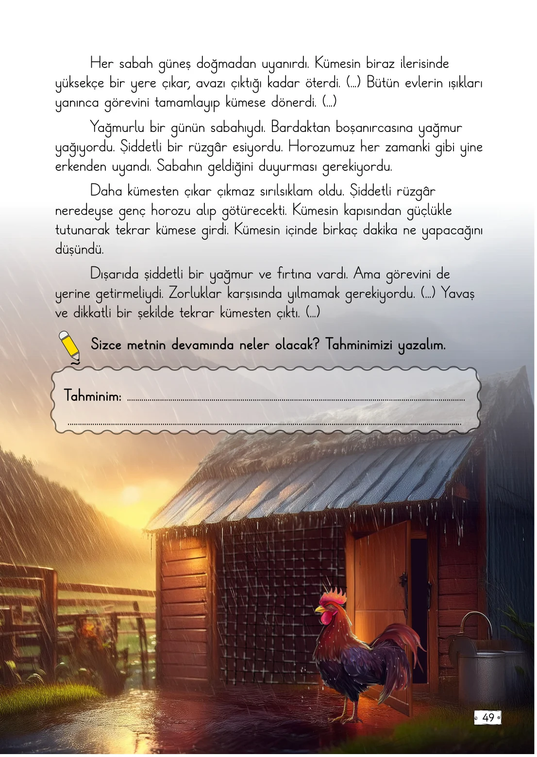 2. Sınıf Türkçe Ders Kitabı Cevapları Meb Yayınları 1. Kitap Sayfa 49