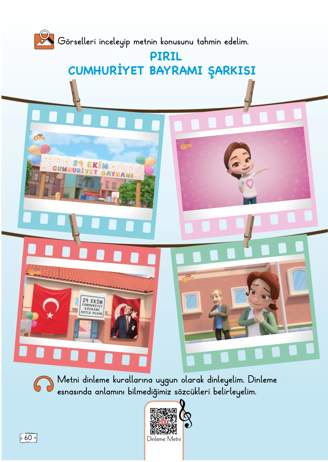 2. Sınıf Türkçe Ders Kitabı Cevapları Meb Yayınları 1. Kitap Sayfa 60