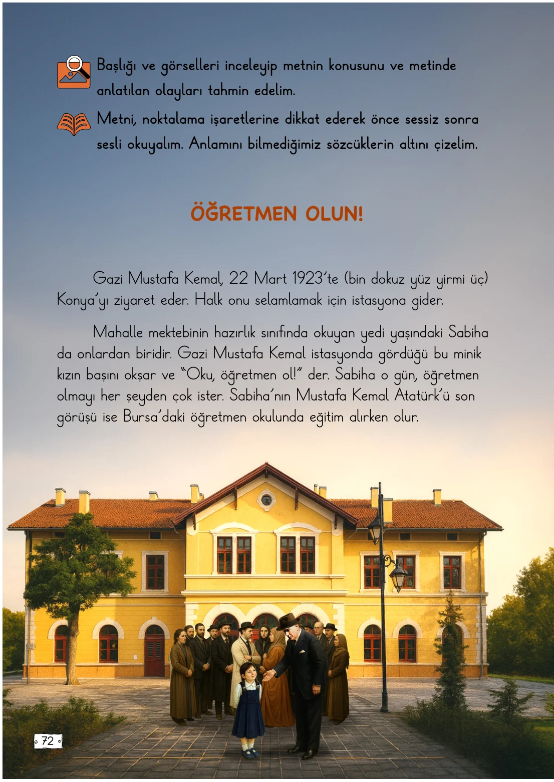 2. Sınıf Türkçe Ders Kitabı Cevapları Meb Yayınları 1. Kitap Sayfa 72