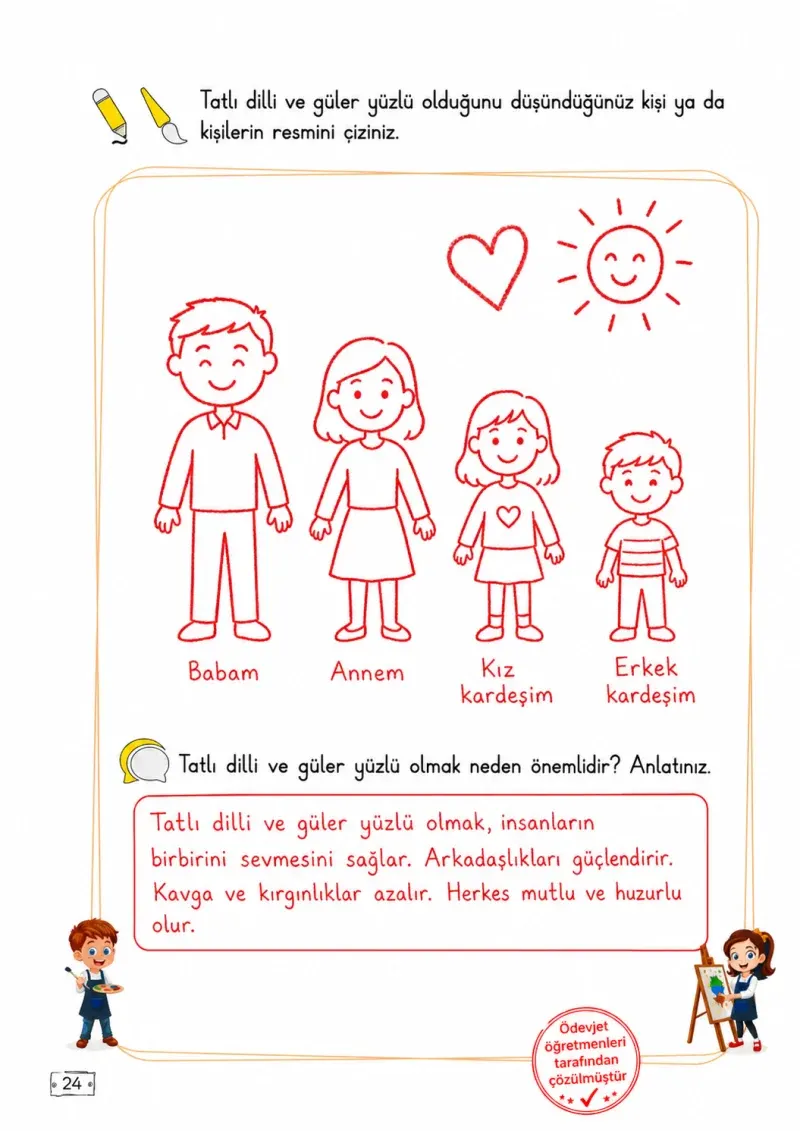 2. Sınıf Türkçe Ders Kitabı Cevapları Meb Yayınları 1. Kitap Sayfa 24 Çözüm Görseli