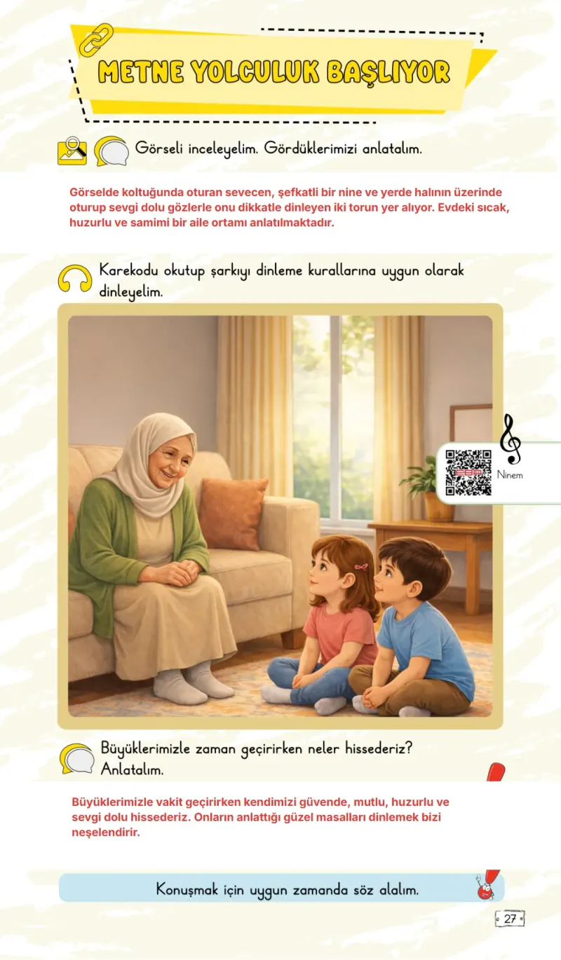 2. Sınıf Türkçe Ders Kitabı Cevapları Meb Yayınları 1. Kitap Sayfa 27 Çözüm Görseli