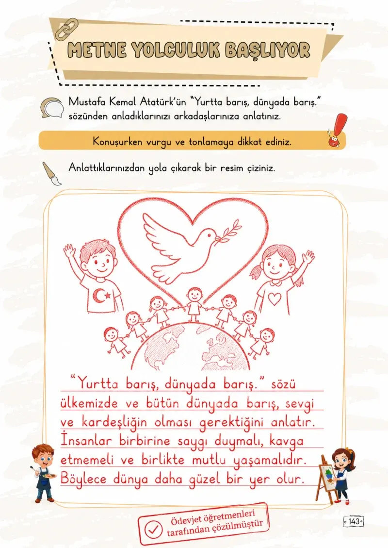 2. Sınıf Türkçe Ders Kitabı Cevapları Meb Yayınları 2. Kitap Sayfa 143 Çözüm Görseli
