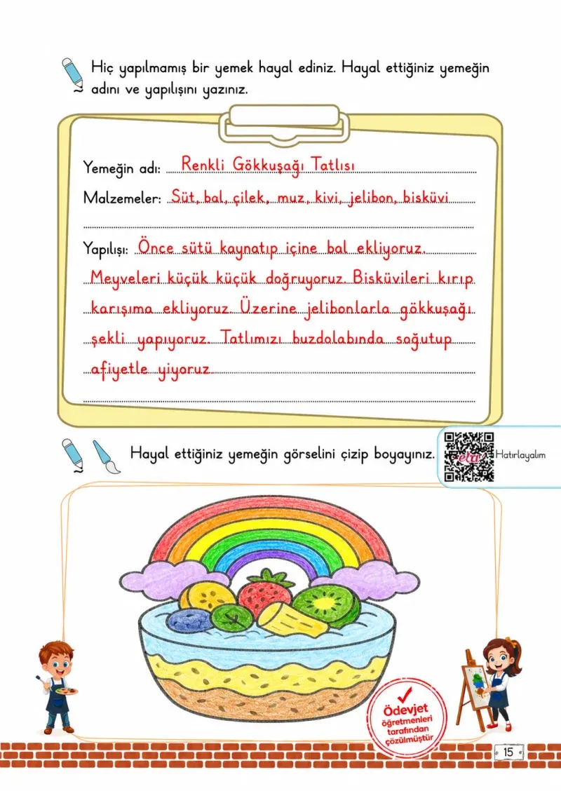 2. Sınıf Türkçe Ders Kitabı Cevapları Meb Yayınları 2. Kitap Sayfa 15 Çözüm Görseli