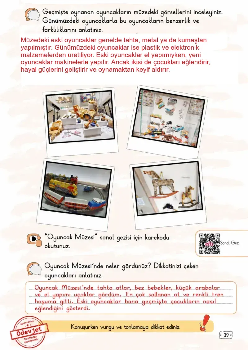 2. Sınıf Türkçe Ders Kitabı Cevapları Meb Yayınları 2. Kitap Sayfa 39 Çözüm Görseli