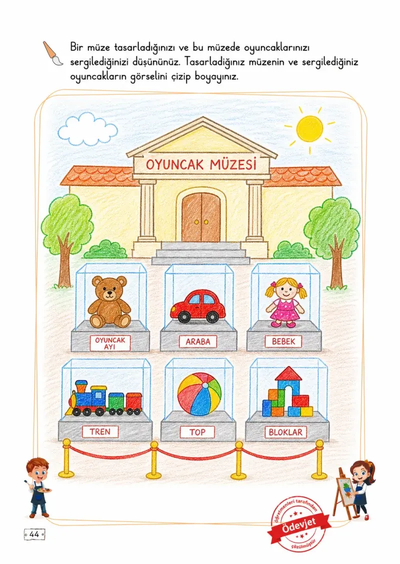 2. Sınıf Türkçe Ders Kitabı Cevapları Meb Yayınları 2. Kitap Sayfa 44 Çözüm Görseli