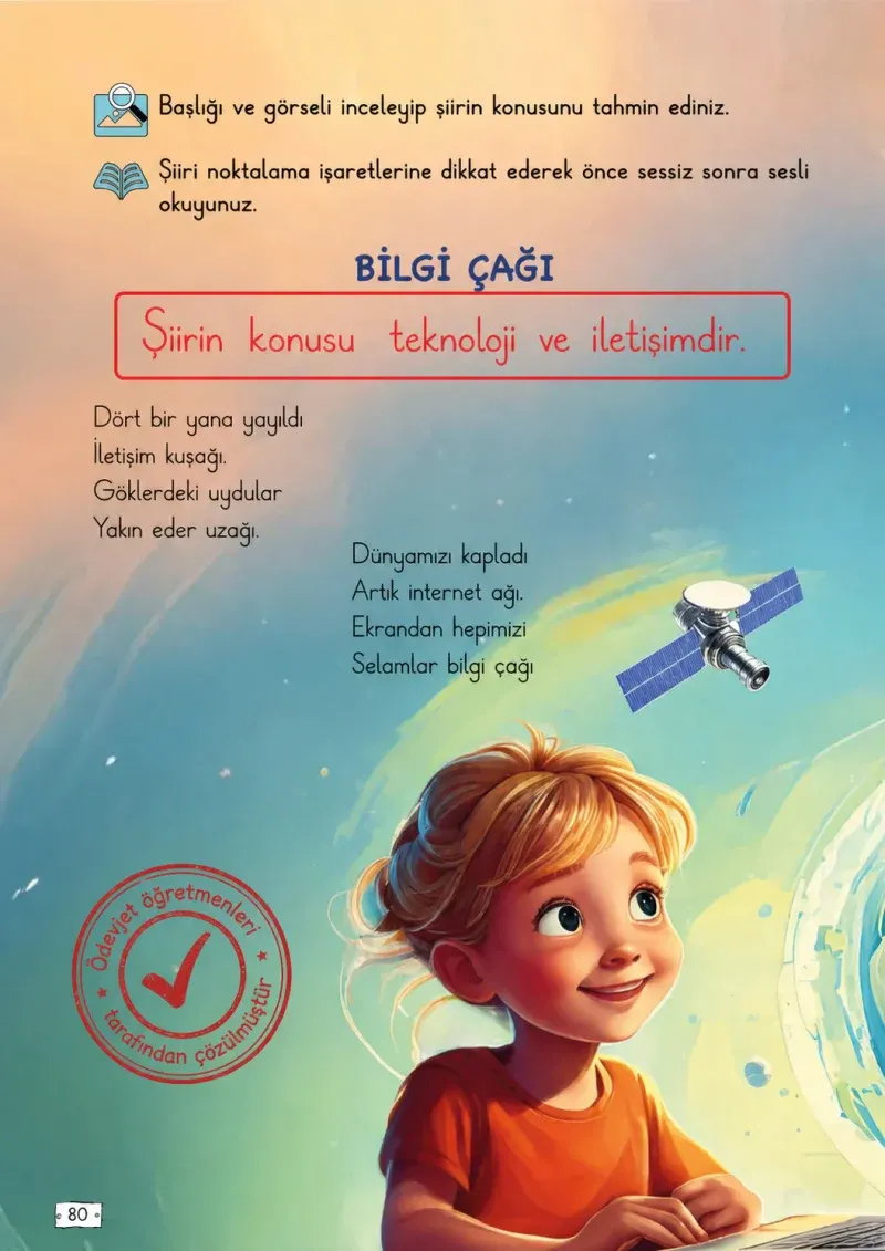 2. Sınıf Türkçe Ders Kitabı Cevapları Meb Yayınları 2. Kitap Sayfa 80 Çözüm Görseli