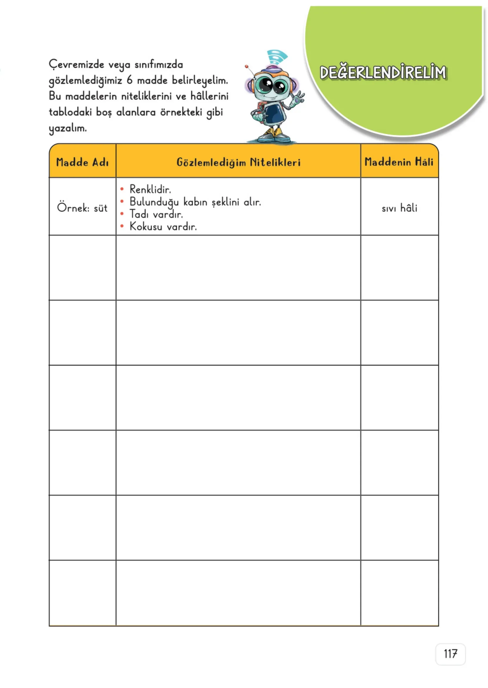 3. Sınıf Fen Bilimleri Ders Kitabı Cevapları Meb Yayınları 1. Kitap Sayfa 117
