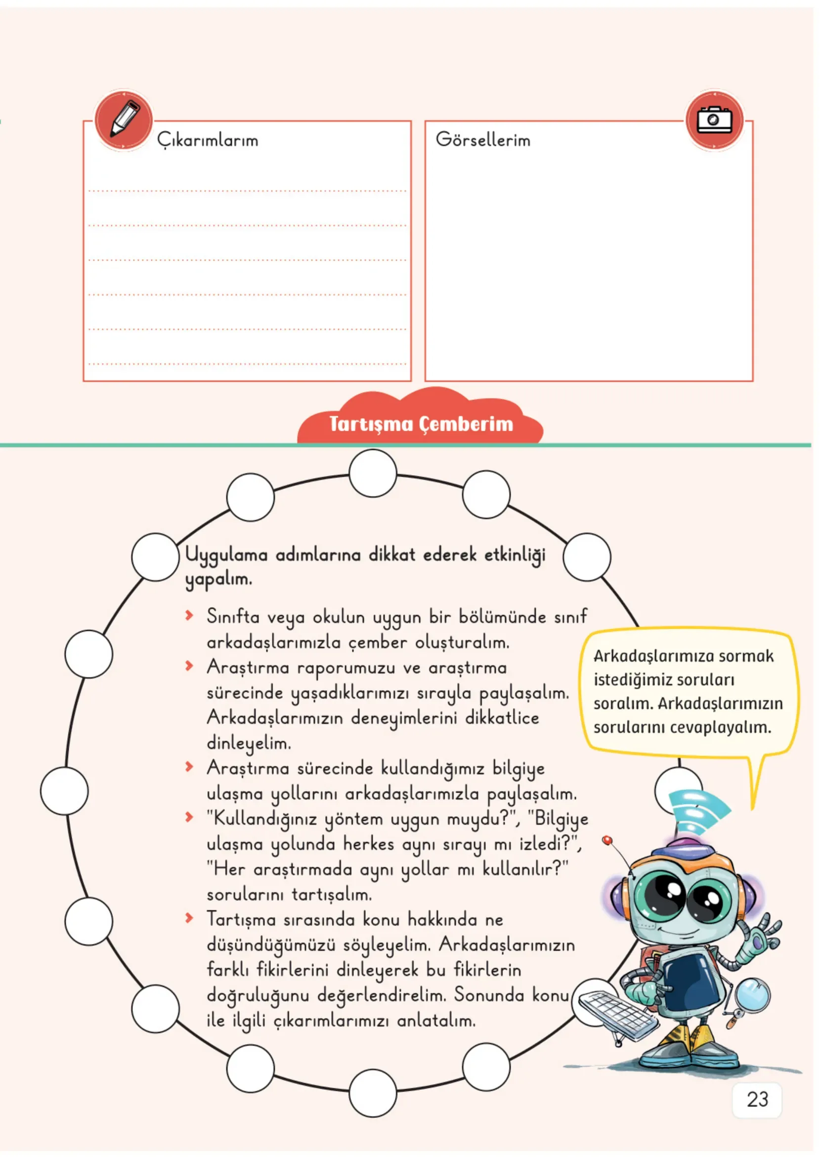 3. Sınıf Fen Bilimleri Ders Kitabı Cevapları Meb Yayınları 1. Kitap Sayfa 23