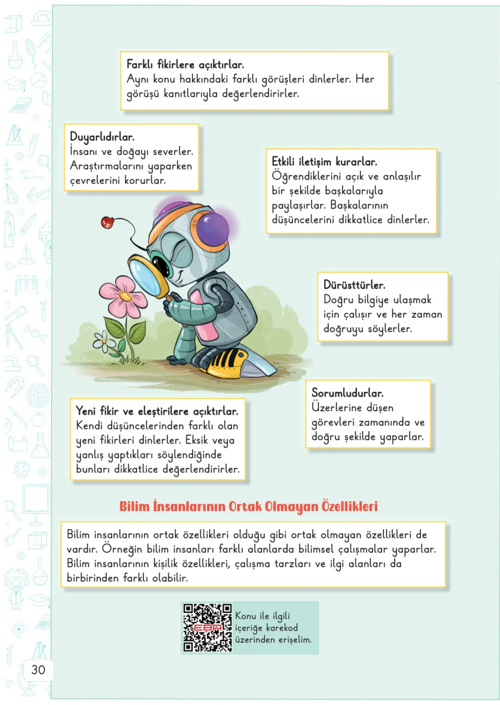 3. Sınıf Fen Bilimleri Ders Kitabı Cevapları Meb Yayınları 1. Kitap Sayfa 30