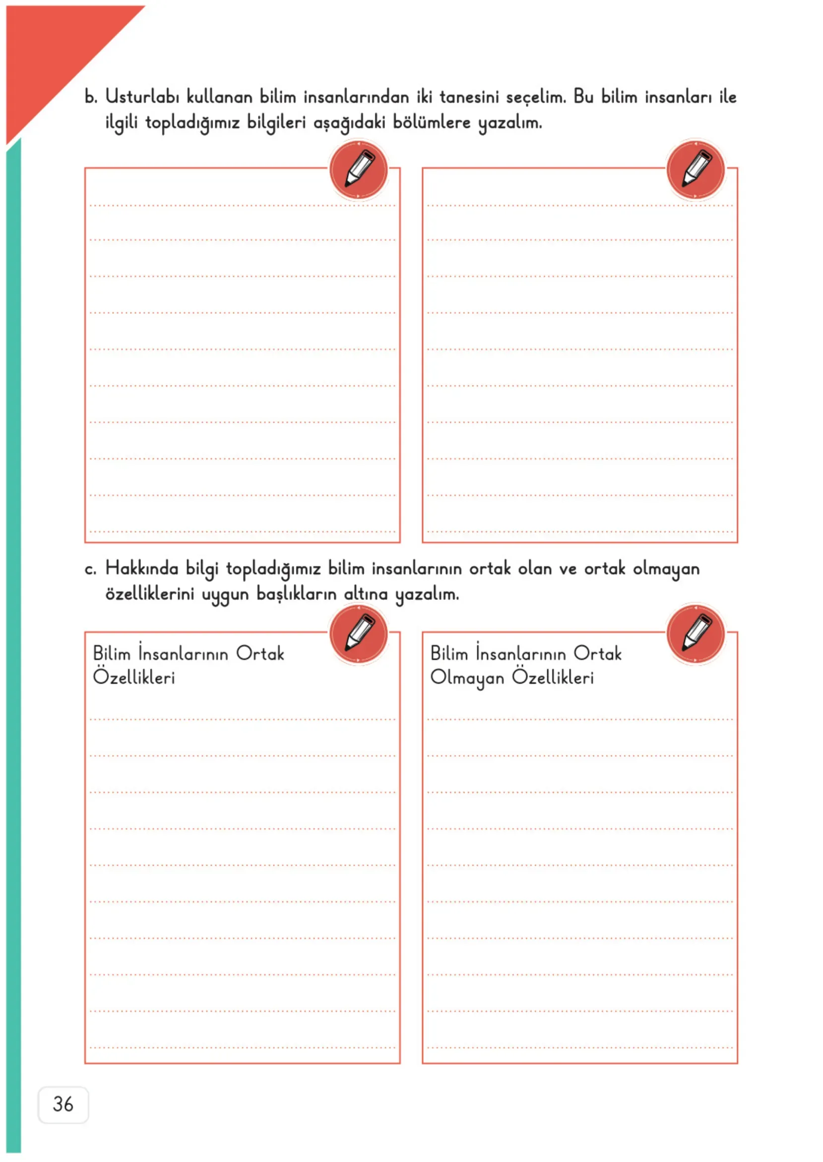 3. Sınıf Fen Bilimleri Ders Kitabı Cevapları Meb Yayınları 1. Kitap Sayfa 36