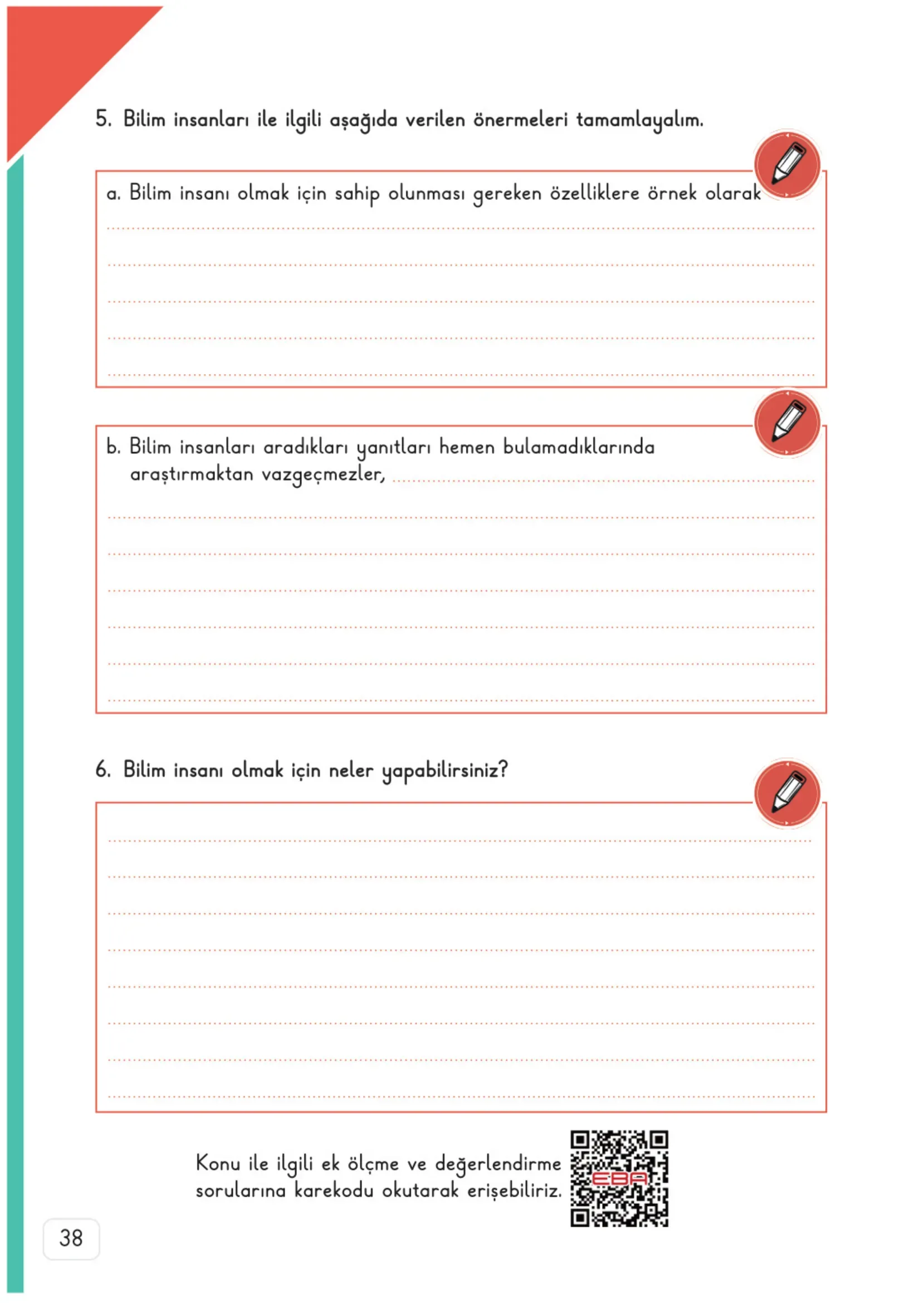 3. Sınıf Fen Bilimleri Ders Kitabı Cevapları Meb Yayınları 1. Kitap Sayfa 38