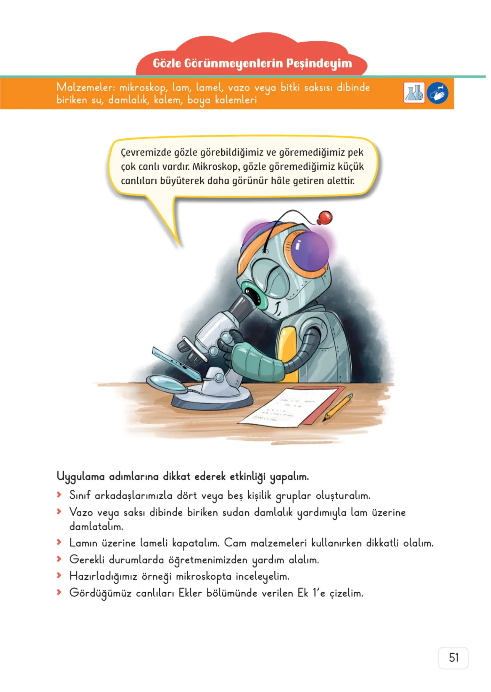 3. Sınıf Fen Bilimleri Ders Kitabı Cevapları Meb Yayınları 1. Kitap Sayfa 51